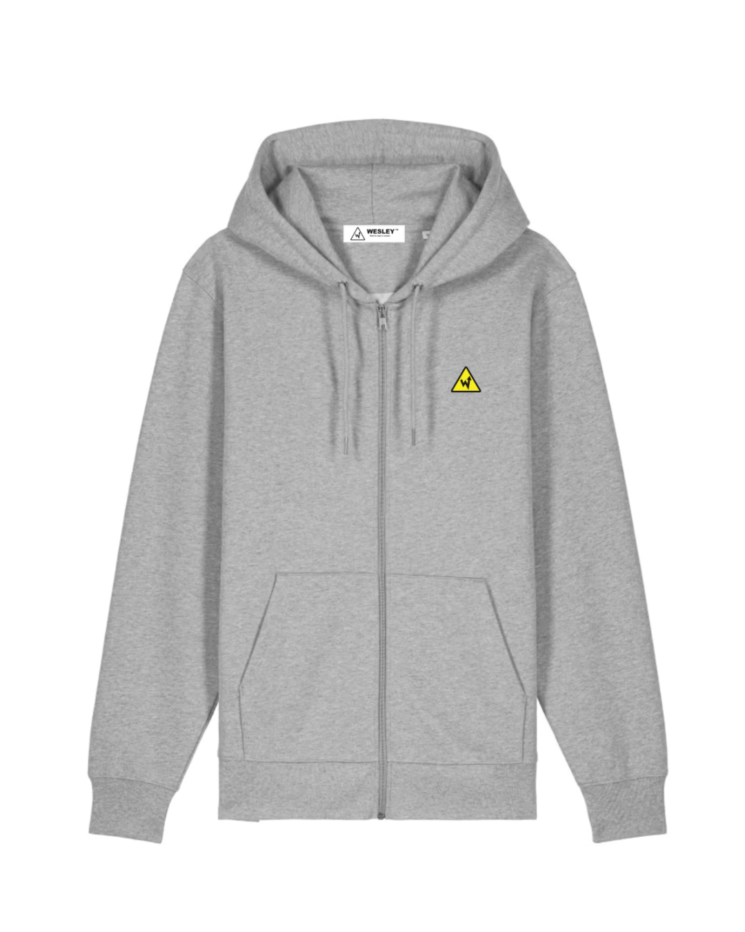 WESLEY CAUTION LOGO COMFORT ZIP HOODIE