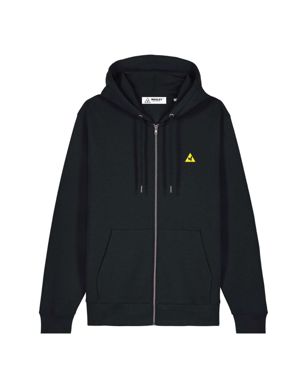 WESLEY CAUTION LOGO COMFORT ZIP HOODIE