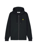 WESLEY CAUTION LOGO COMFORT ZIP HOODIE