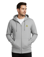WESLEY CAUTION LOGO COMFORT ZIP HOODIE
