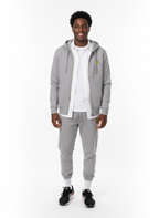 WESLEY CAUTION LOGO COMFORT ZIP HOODIE